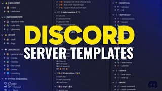 MustHave 30 Discord Server Templates for Quick Setup [upl. by Ahseyt]