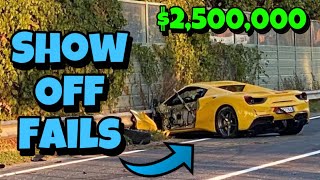 When Showing Off Goes Wrong 45 CAR FAILS 2024  Majestic Motors [upl. by Esemaj]