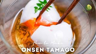 Perfect Onsen Tamago Recipe Japanese Hot Spring Eggs [upl. by Elorac]