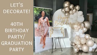 40th BirthdayGraduation Party Decorations [upl. by Sesom]