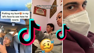 Moaning at the end of each sentence to see my Boyfriends reaction😂💦  NEW Tiktok Pranks 2021 [upl. by Tallulah53]