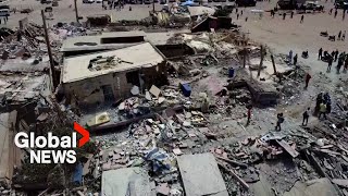 Morocco earthquake Drone video shows destruction near quakes epicentre [upl. by Eanehs]