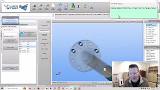 VTubeSTEP  New Super Easy Angle Clocking of Imported Flange Holes to Bend Planes [upl. by Metcalf470]