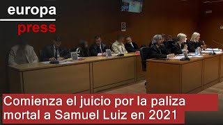 Comienza el juicio por la paliza mortal a Samuel Luiz en 2021 [upl. by Leiahtan]