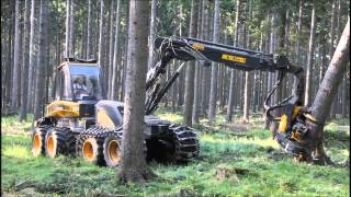 Ponsse Ergo 8w Harvester im Starkholz [upl. by Adnofal]