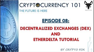 Episode 08 DECENTRALIZED EXCHANGES amp ETHERDELTA TUTORIAL Sinhala Language  සිංහල භාෂාවෙන් [upl. by Aivil]