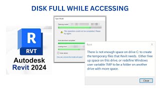 Disk full while accessing Revit [upl. by Mungovan542]