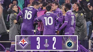 Fiorentina vs Club Brugge 32 semi final Europa Conference League 2024  MATCH HIGHLIGHTS [upl. by Dnomsed837]