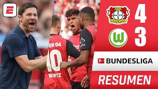 BAYER LEVERKUSEN ganó a lo XABI al WOLFSBURG en el último suspiro con gol de Boniface  Bundesliga [upl. by Boles]