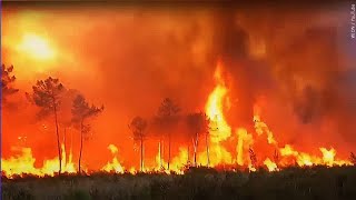 Wildfire continues to grow rapidly in Northern California [upl. by Eintroc]