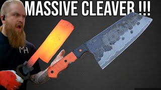 FORGING A CLEAVER  Knife making [upl. by Carmela]