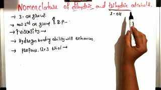 Nomenclature of dihydric and trihydric alcohols [upl. by Byers312]