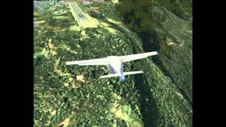 Lukla Airport take off and landing FSX [upl. by Bronwen]