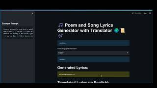 Lyrics Generator [upl. by Leatri]