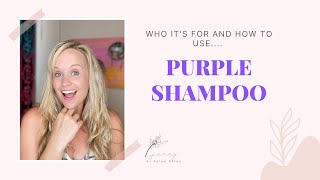 HOW TO USE PURPLE SHAMPOO BYE BYE BRASS Jenny Brereton [upl. by Yssej841]