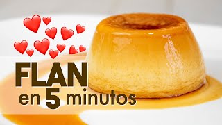 FLAN en MICROONDAS 🍮  en 5 minutos [upl. by Rosetta]