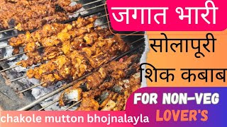 Solapuri sheek kabab mutton sheek kababmutton kadhai लय भारी सोलापुरी शिककबाब chicken amp fish kabab [upl. by Ikcir374]