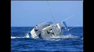 Marlin Sinks Fishing Boat in Panama [upl. by Goodrow]