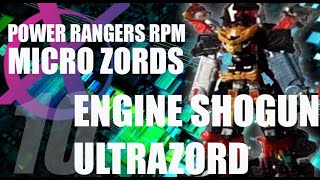 Power Rangers RPM Micro Zords reviews combo special pt 10 Engine Shogun Ultrazord [upl. by Eux]