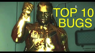 MGSV Phantom Pain  Top 10 Bugs Metal Gear Solid 5 [upl. by Narak]