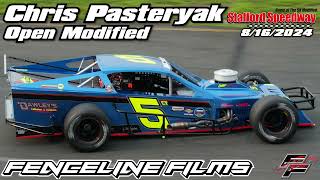 Chris Pasteryak Open Modified Stafford Speedway 8162024 [upl. by Ennoitna]