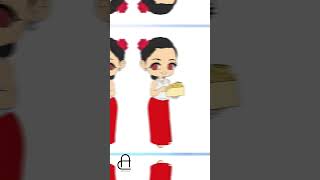 Cute Chibi in traditional dress  Sri Lankan Chibi  Clip Studio Paint  Artistcha srilankanchibi [upl. by Downes]