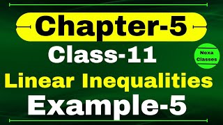 Example 5 Chapter 5 Class 11 Math  Linear Inequalities  CBSE NCERT Class 11 Math Examples [upl. by Vaden]