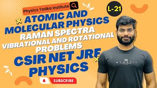 atomic and molecular physics raman spectra csir net jrf physical science gate [upl. by Nyladnor137]