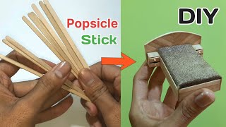 How To Make Bed From Popsicle Stick  Pop Sicle Craft Idea [upl. by Jarlen64]