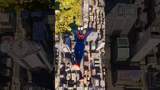 Marvel’s Spiderman 2 Into The Spider Verse Suit Falling From The Highest Point PS5 4K Smooth [upl. by Ssirk]