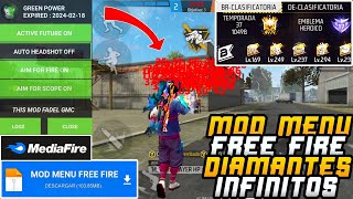 ✅MOD MENU GREEN POWER VIP PARA FREE FIRE 2024 CON DIAMANTES INFINITOS MOBILE amp PC🤑💎 [upl. by Eisenberg]