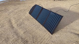 Rockpals 60w Solar Panel 6 Months ReviewOff GridPortablecar camping set up [upl. by Richman431]