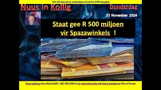 Staat gee R 500 miljoen vir Spazashops [upl. by Matilde615]