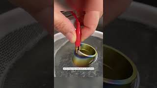 Creating Metallic Colors with Anodizing A PaintFree Process for Jewelry shorts [upl. by Nnav]