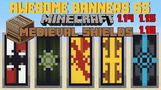 ✔ 5 AWESOME MINECRAFT BANNER DESIGNS WITH TUTORIAL 55 LOOM [upl. by Hammad]