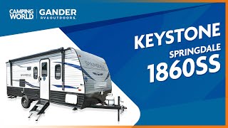 2021 Keystone Springdale 1860SS  Travel Trailer  RV Review Camping World [upl. by Lehmann729]