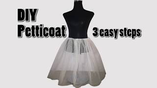 DIY Petticoat Easy 3 Steps [upl. by Mcbride729]