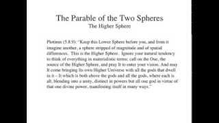 Plotinus  The Parable of the Two Spheres [upl. by Lotti]