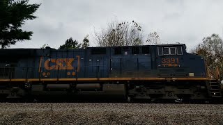 CSX M541 Long Manifest in Marietta Ga [upl. by Finbur]