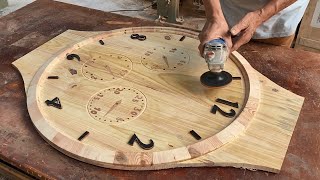 One Of The Most Interesting And Unique Designs You Will Ever See  HowTo Make A Giant Wall Clock [upl. by Loftus]