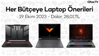 Her Bütçeye Laptop Önerileri 19 Ekim 2023  Dolar 2801TL 9000130000TL Arası Laptop Tavsiyeleri [upl. by Chapel362]