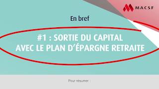 1 Sortie du capital avec le PER  Retraite et loi Pacte ce qui change [upl. by Esilrac]