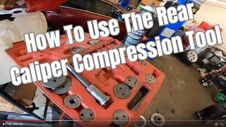 How to use Rear Caliper Compression tool [upl. by Arst752]