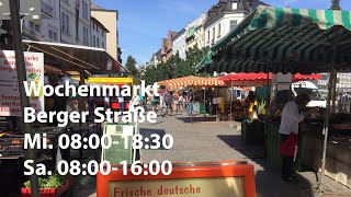 Wochenmarkt Bornheim Frankfurt 29072020 [upl. by Arlee]