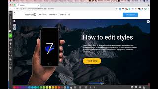 How to edit template styles in Bootstrap Builder BuilderX [upl. by Ikciv]