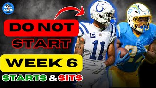 Do NOT Start These Players In Week 6 Fantasy Football Week 6 STARTS amp SITS [upl. by Alphonse954]