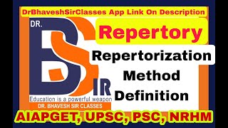 Repertorization  Repertory HomoeopathyDrBhavesh Sir Classes [upl. by Krissie]