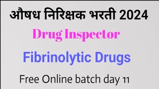 Fibrinolytic drugs  thrombolytic agents  Drugs affecting coagulation druginspectorexam [upl. by Aveline]