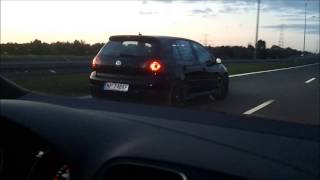 VW Golf 6 GTI manual vs VW Golf 5 GTI DSG [upl. by Thorpe]