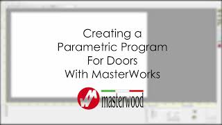 MASTERWORKS DOORSET SOFTWARE DEMO  MASTERWOOD [upl. by Eyks772]